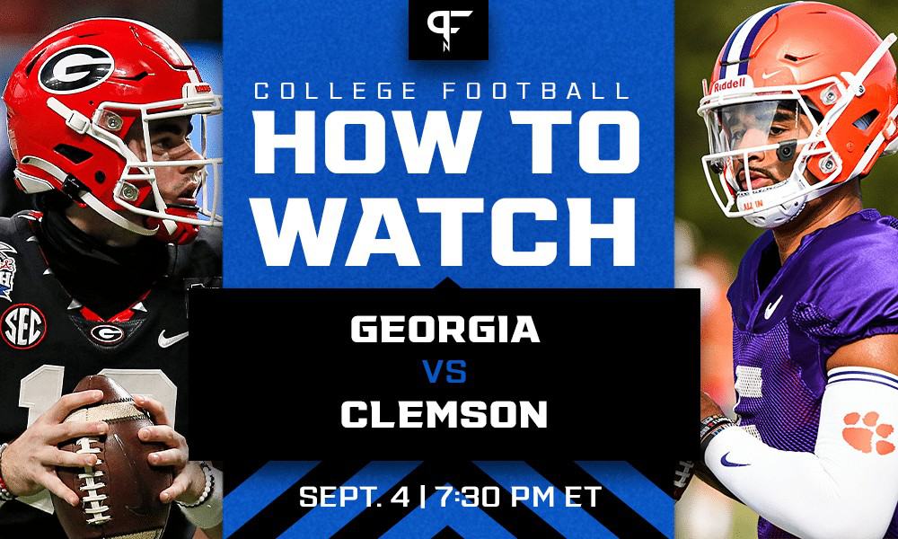 How to watch Georgia vs. Clemson in Week 1 Live streams TV