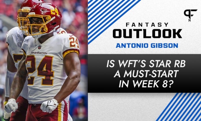 Antonio Gibson injury and fantasy outlook for Week 8