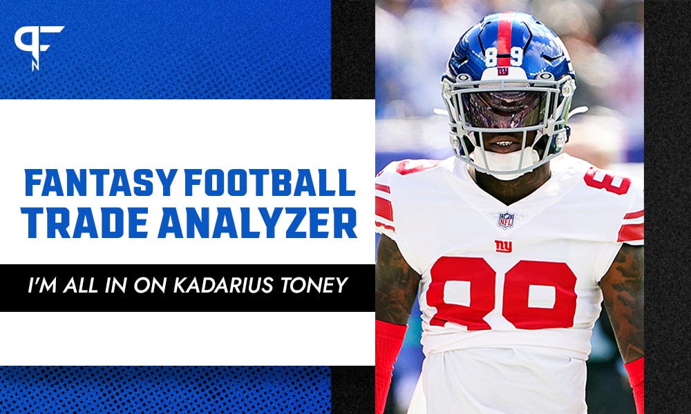 NFL Fantasy Trade Analyzer I'm all in on Kadarius Toney