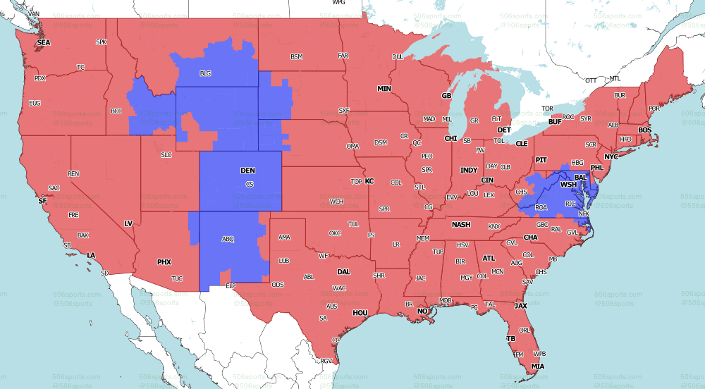 NFL Coverage Map Week 8: TV schedule for FOX, CBS broadcasts