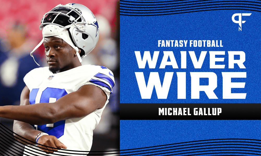 Michael Gallup Waiver Wire Week 8 Fantasy outlook for Cowboys WR