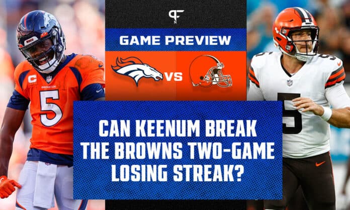 What channel is the Broncos vs. Browns Thursday Night Football game on  tonight?