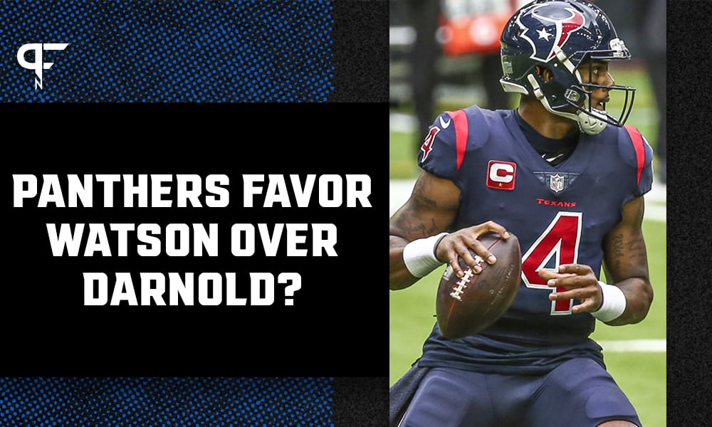 Do the Carolina Panthers favor Deshaun Watson over Sam Darnold?