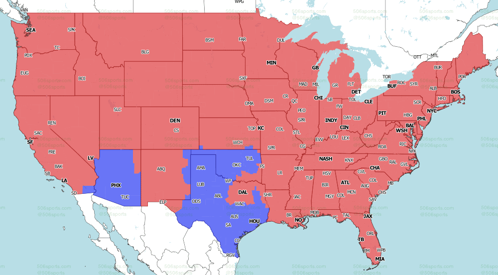 NFL Coverage Map Week 7: TV Schedule for FOX, CBS Broadcasts