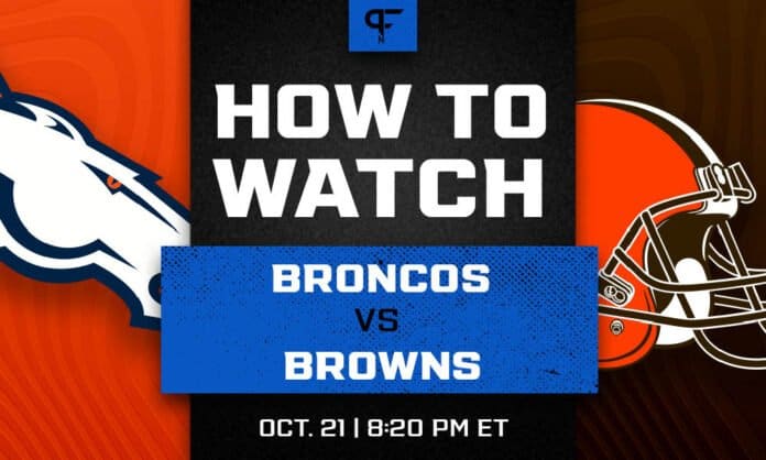 What channel is the Broncos vs. Browns Thursday Night Football game on  tonight?