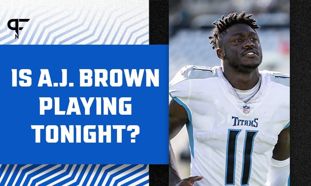 Is A.J. Brown playing tonight on Monday Night Football?