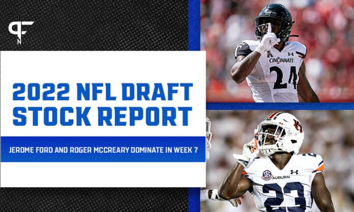 2022 NFL Draft Stock Report: Jerome Ford and Roger McCreary dominate in Week 7