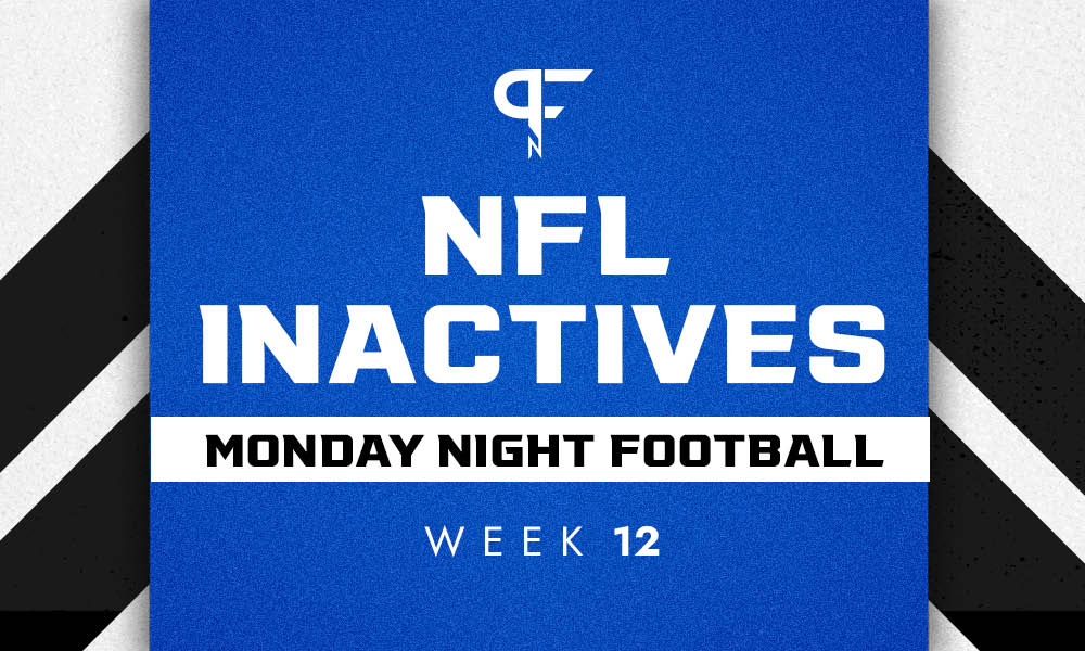 Monday Night Football NFL Inactives Week 12: Curtis Samuel questionable,  Logan Thomas set to return