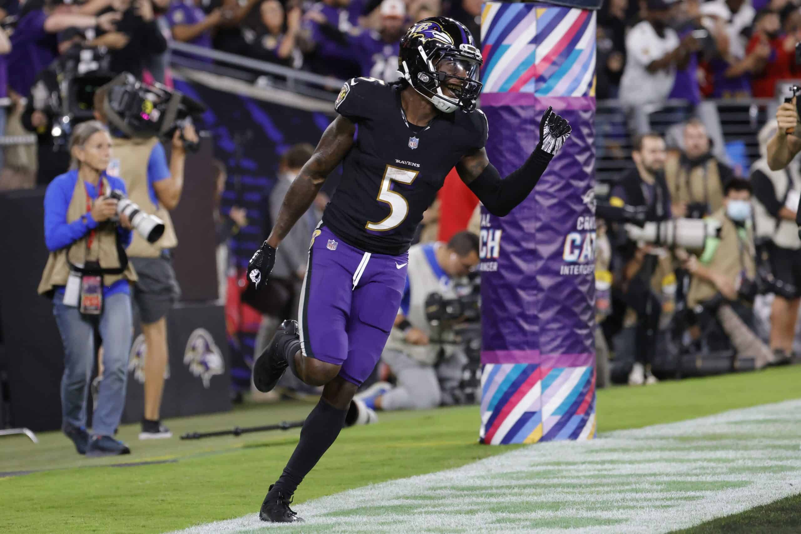 Marquise Brown Active, Ravens at Full Strength vs. Patriots