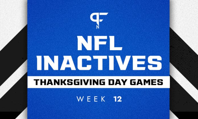 NFL Week 12 injuries: Alvin Kamara out for Saints on Thanksgiving; Jared  Goff questionable for Lions 