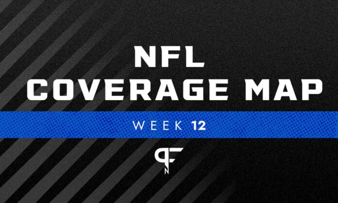 NFL Coverage Map Week 12: TV schedule for FOX, CBS broadcasts