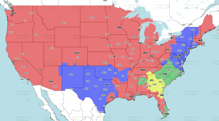 NFL Coverage Map Week 12: TV Schedule For FOX, CBS Broadcasts