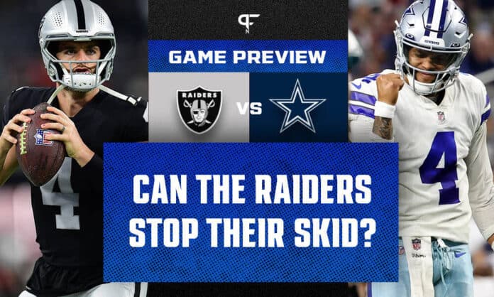 How to watch, and bet on the Las Vegas Raiders at Dallas Cowboys game