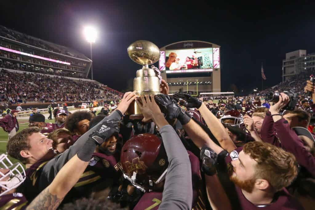 PHOTO: Mississippi State's Egg Bowl uniforms 