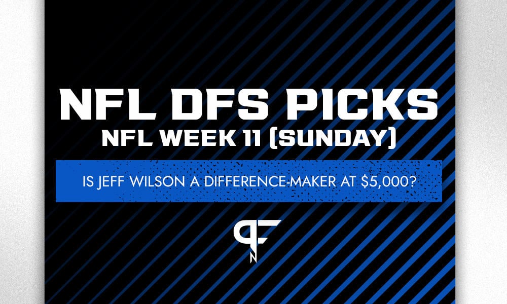 NFL DFS Picks: Best FanDuel and DraftKings lineup advice for November 7