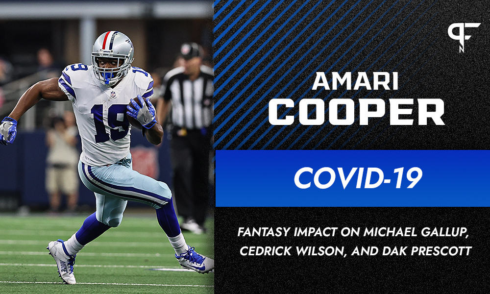 Cowboys' Amari Cooper placed on COVID list, will miss Chiefs game