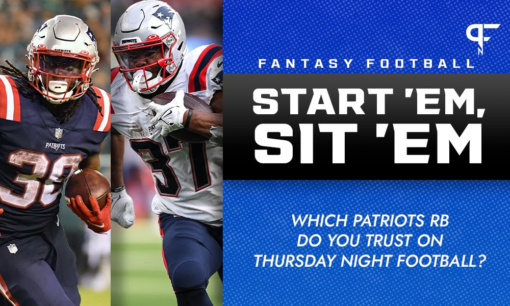 Rhamondre Stevenson or Damien Harris: Which Patriots RB do you trust on  Thursday Night Football?