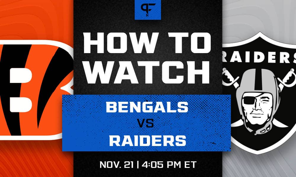 Cincinnati Bengals at Oakland Raiders: How to watch Week 11