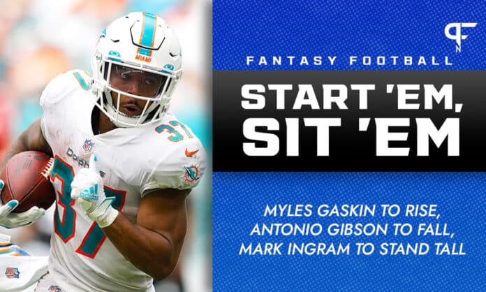 NFL RB Start 'Em, Sit 'Em Week 11: Myles Gaskin to rise, Antonio Gibson to  fall, Mark Ingram to stand tall