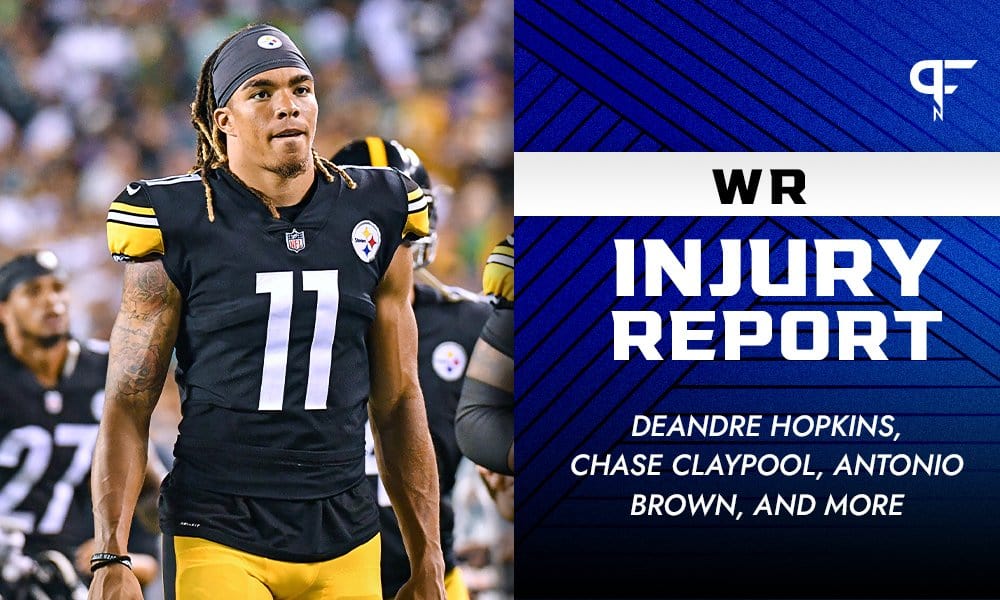 Fantasy WR Injury Report Week 11: DeAndre Hopkins, Chase Claypool