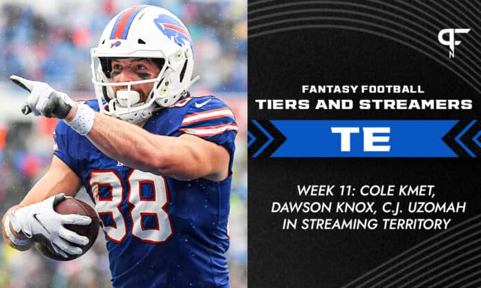 Fantasy TE Tiers and Streamers Week 11: Cole Kmet, Dawson Knox, C.J. Uzomah  in streaming territory