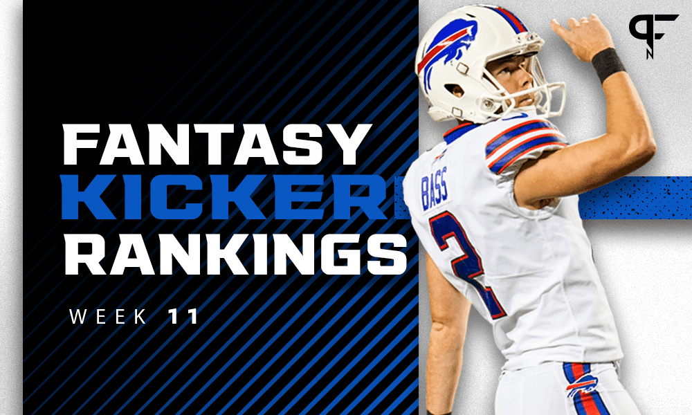 Fantasy football K rankings and streamers for Week 11
