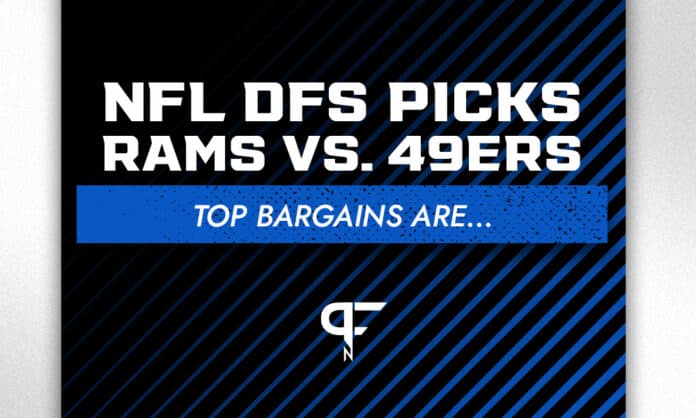 Monday Night NFL DFS Picks: Rams vs. 49ers top bargains are Brandon Aiyuk, Ben Skowronek, and Van Jefferson