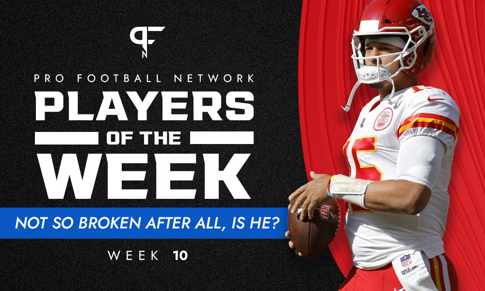 Week 10 NFL Players of the Week: Patrick Mahomes heard your bad takes