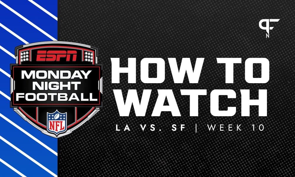 What channel is the Rams vs. 49ers Monday Night Football game on tonight?