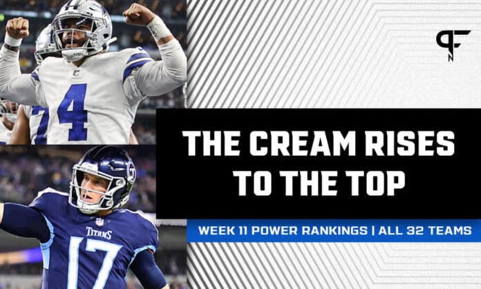 NFL Power Rankings Week 11: Titans, Cowboys, and Packers make statements on Sunday