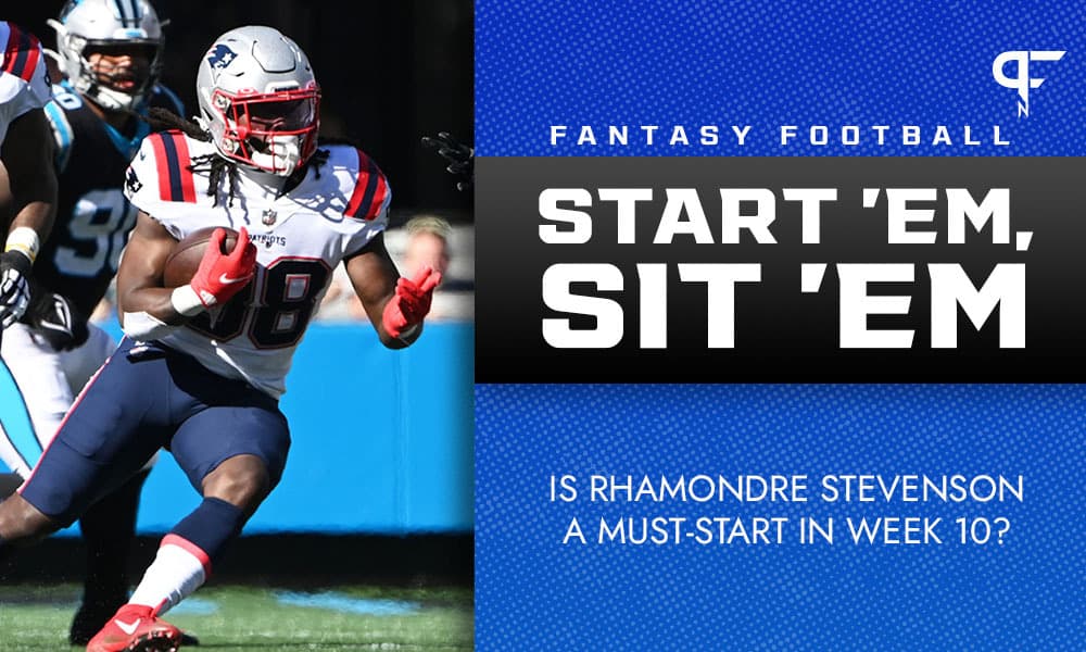 Rhamondre Stevenson fantasy football start/sit advice: What to do