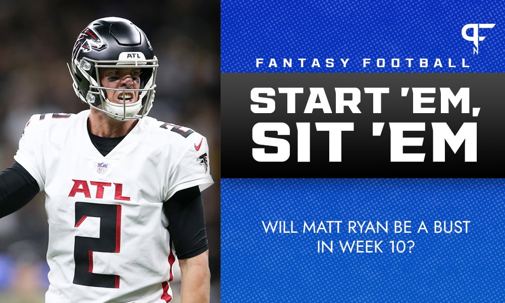 Fantasy Start 'Em, Sit 'Em Week 10 Start Mason Rudolph, sit Matt Ryan