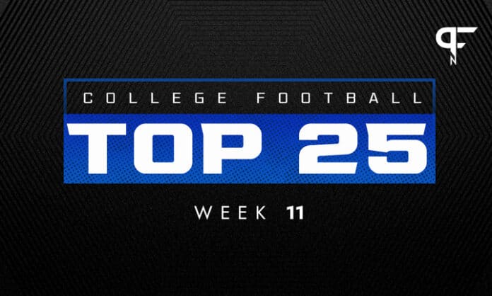 College Football: Week 11 top 25 rankings, College Football