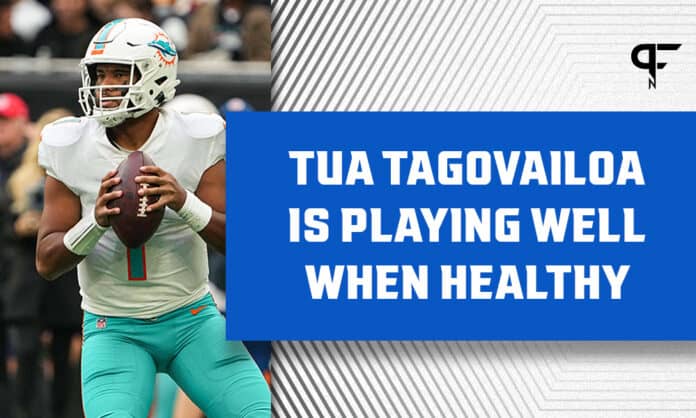 Miami Dolphins QB Tua Tagovailoa is playing well when healthy