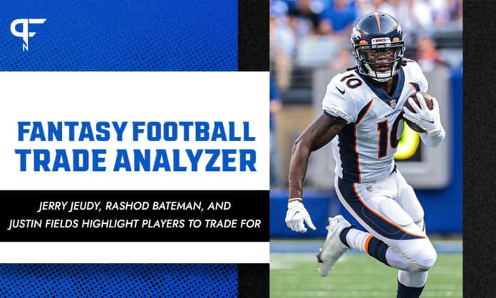 Fantasy Football Trade Analyzer: Jerry Jeudy, Rashod Bateman, and Justin Fields highlight players to trade for