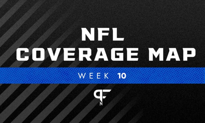 NFL Coverage Map Week 10: TV schedule for FOX, CBS broadcasts