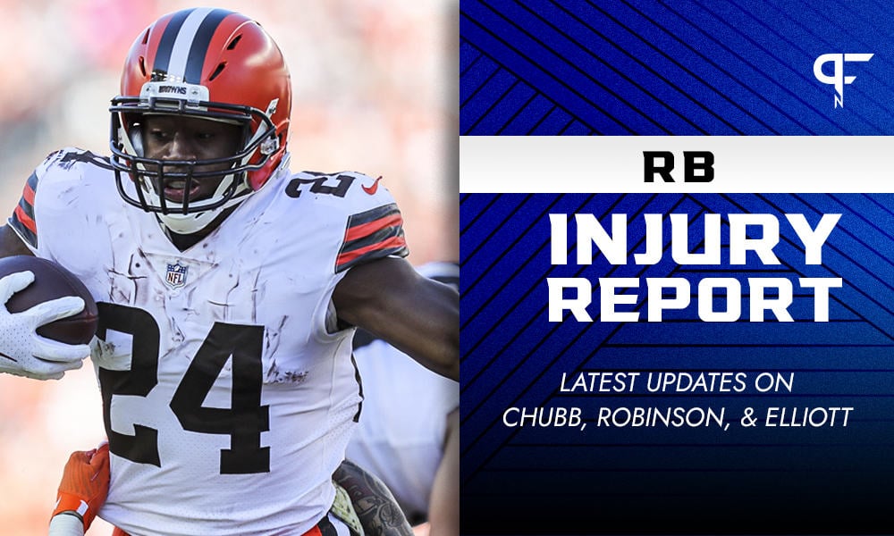 Fantasy RB Injury Report Week 10: Nick Chubb, James Robinson, Ezekiel ...