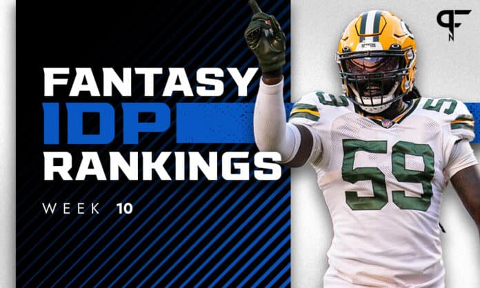IDP Rankings Week 10: Top defensive fantasy football players to start