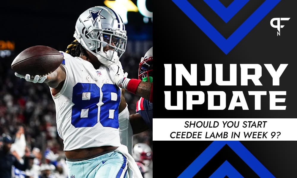 CeeDee Lamb Injury Update: Should you start the Cowboys WR in
