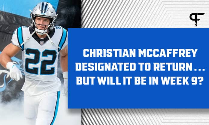 Christian McCaffrey injury updates: When he will return to fantasy football  lineups, updates, more for Panthers RB - DraftKings Network