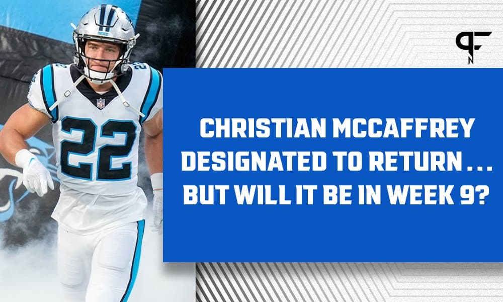 Christian McCaffrey designated for return