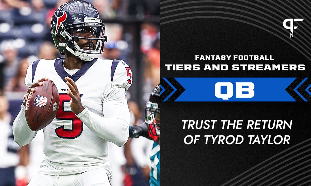 Fantasy QB Tiers and Streamers Week 9 Trust the return of Tyrod Taylor