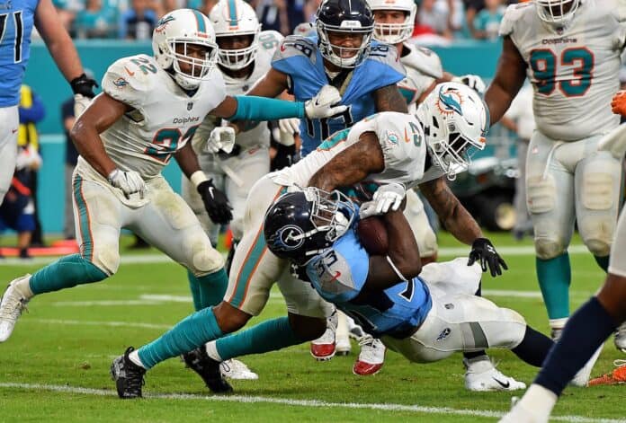 Tennessee Titans last game against the Miami Dolphins