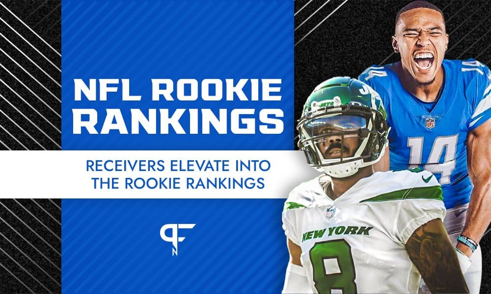 NFL Rookie Rankings Week 17 AmonRa St. Brown, Elijah Moore, and