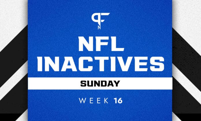 NFL Inactives Week