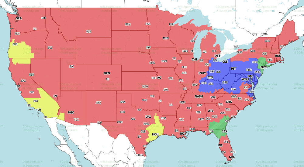 CBS Early NFL TV map Week 16 2021