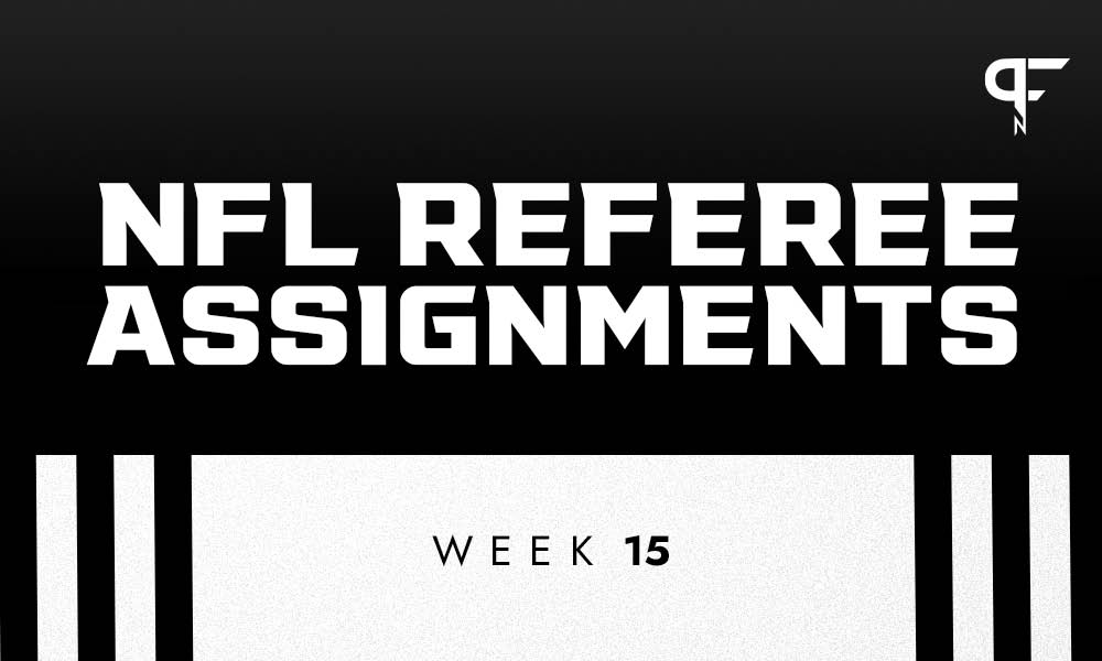 nfl officials assignments week 15