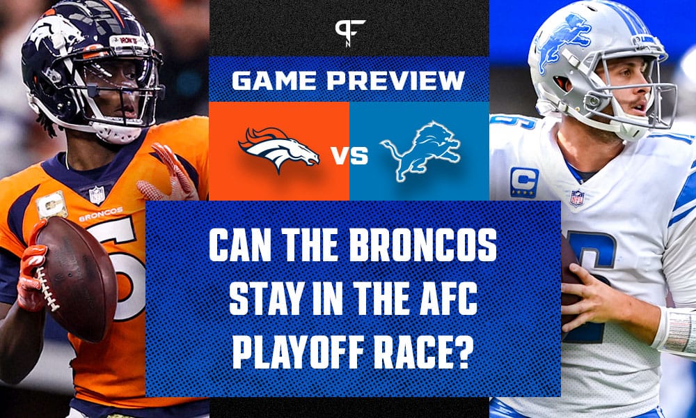 Detroit Lions vs. Broncos: Week 14 betting odds, spread, and prediction