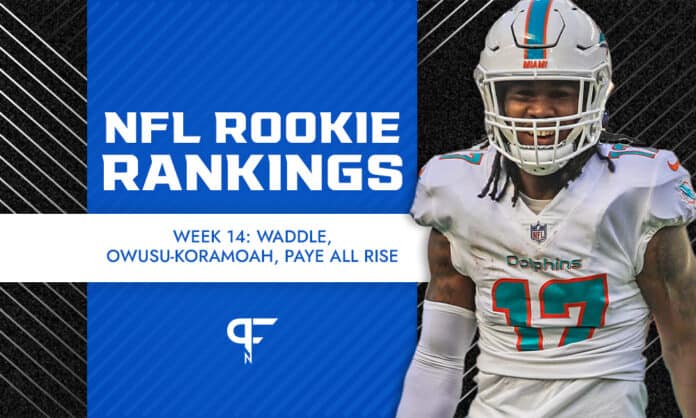 NFL Rookie Rankings Week 14: Waddle, Owusu-Koramoah, Paye all rise