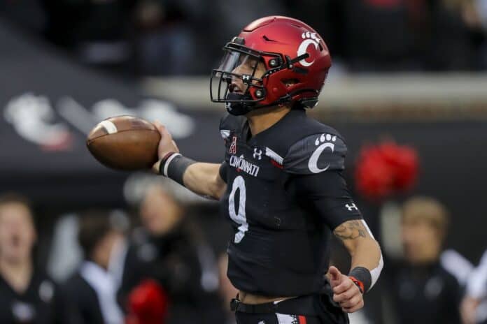 Cincinnati QB Desmond Ridder runs 40-yard dash